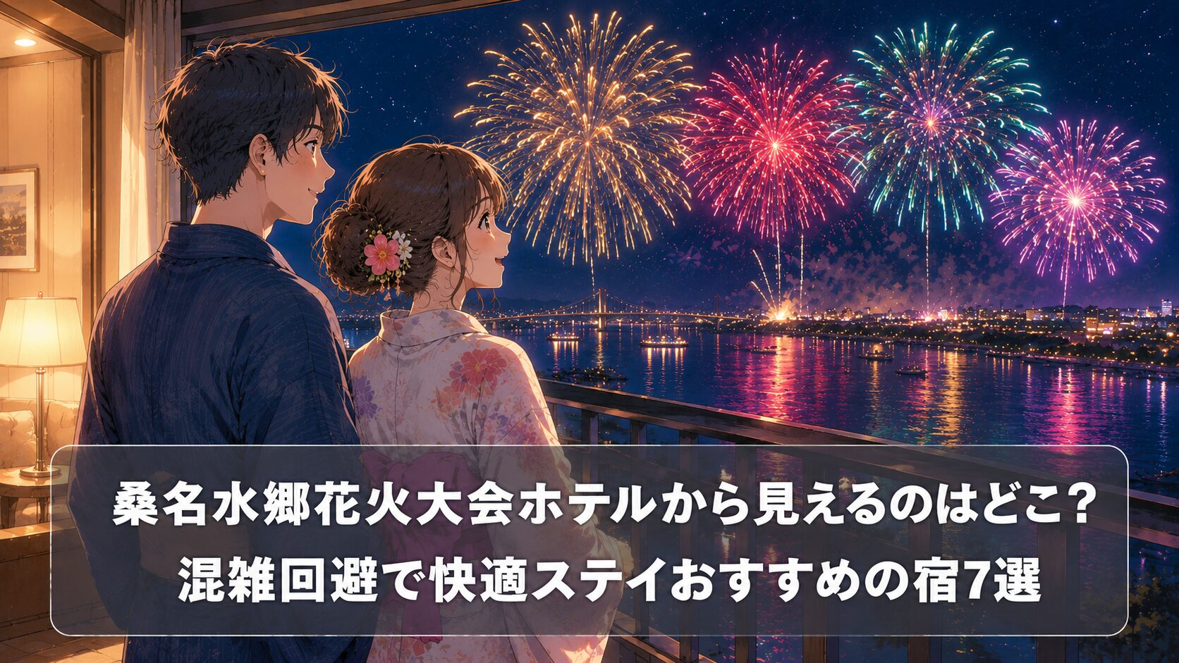 桑名水郷花火大会ホテルから見えるのはどこ？