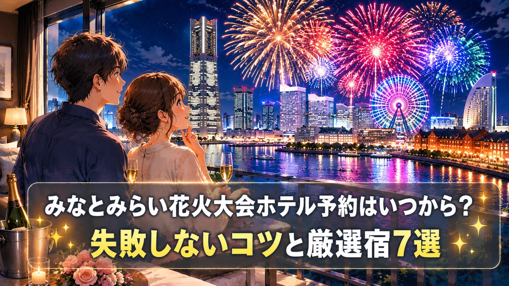 みなとみらい花火大会ホテル予約はいつから？