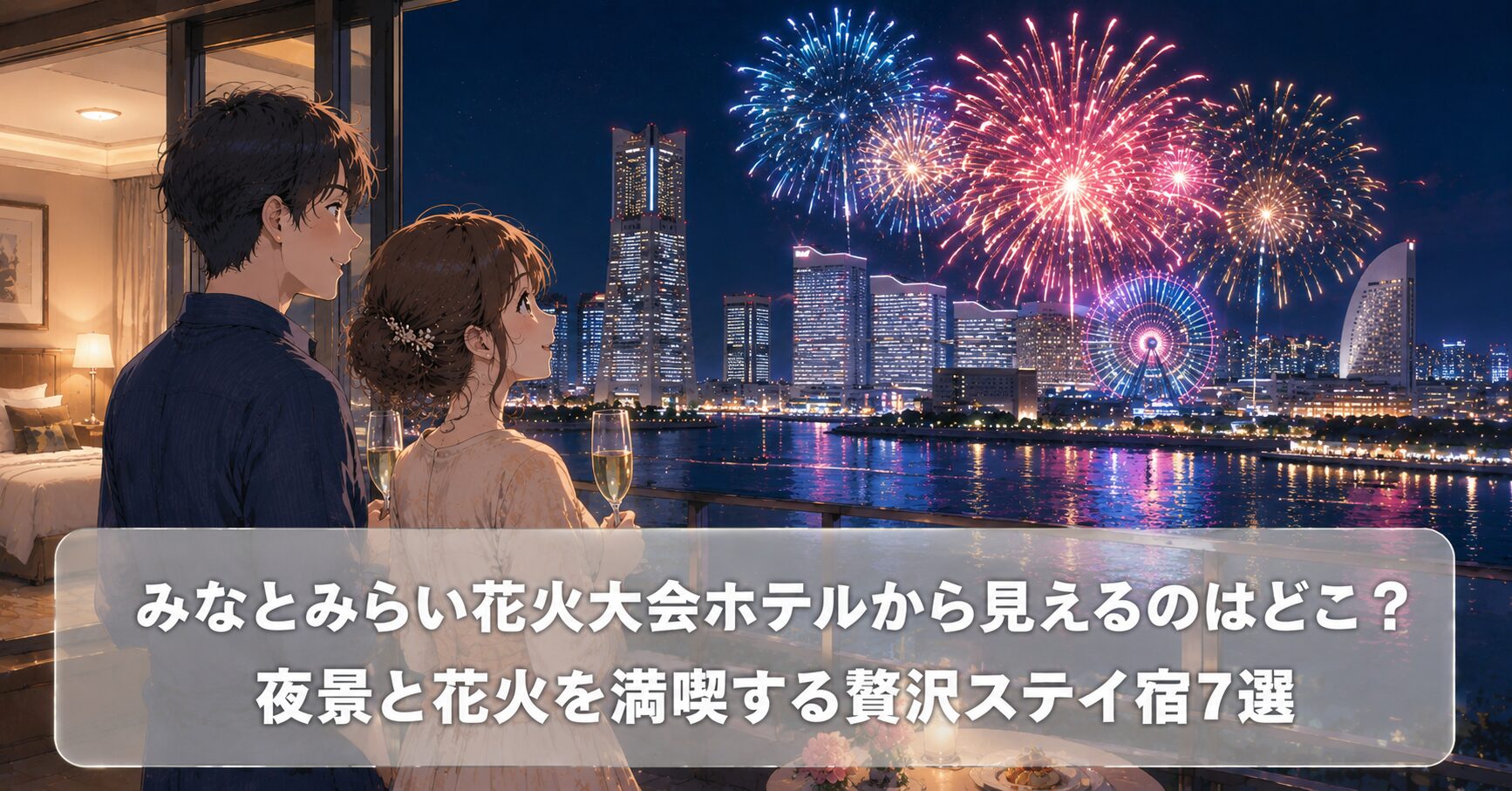みなとみらい花火大会ホテルから見えるのはどこ？