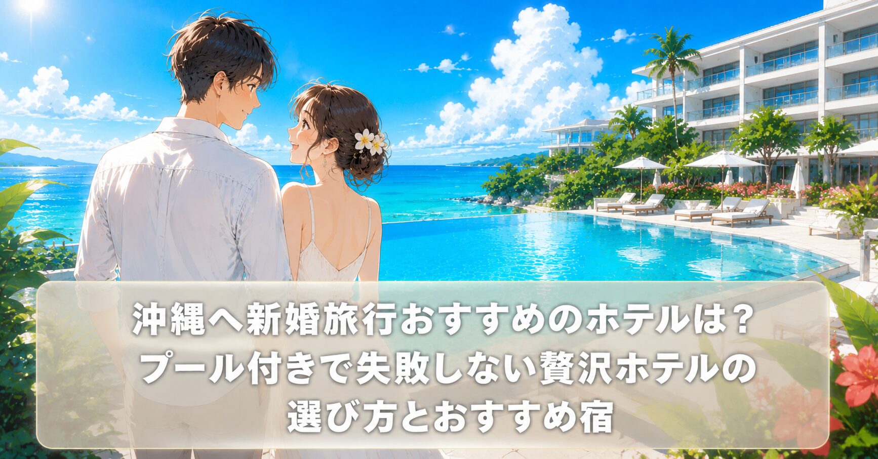 沖縄へ新婚旅行おすすめのプール付きホテルは？